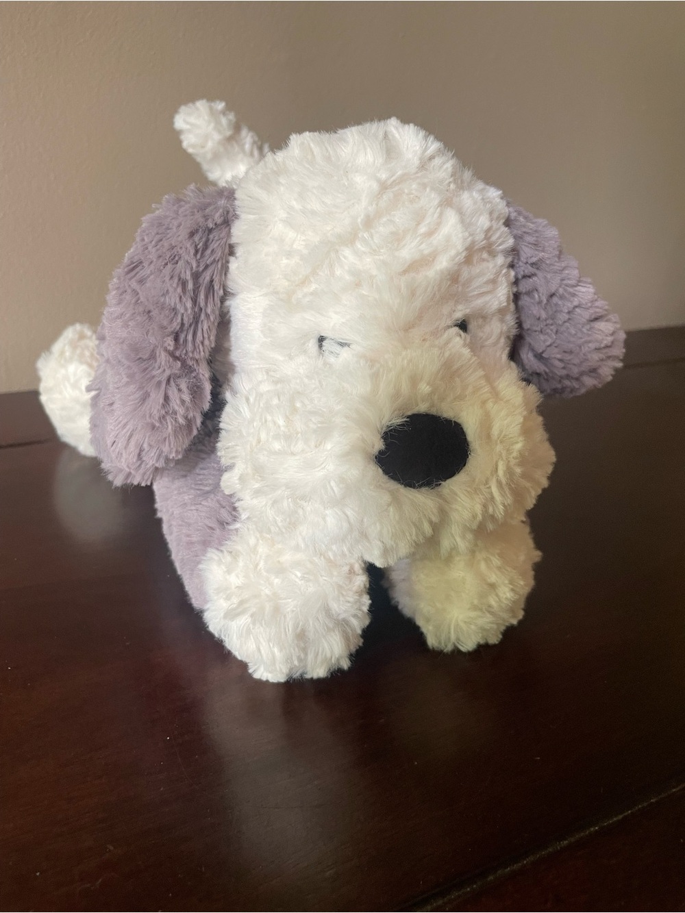 Jellycat London Tumblie Sheep Dog Puppy Plush Grey White 14"